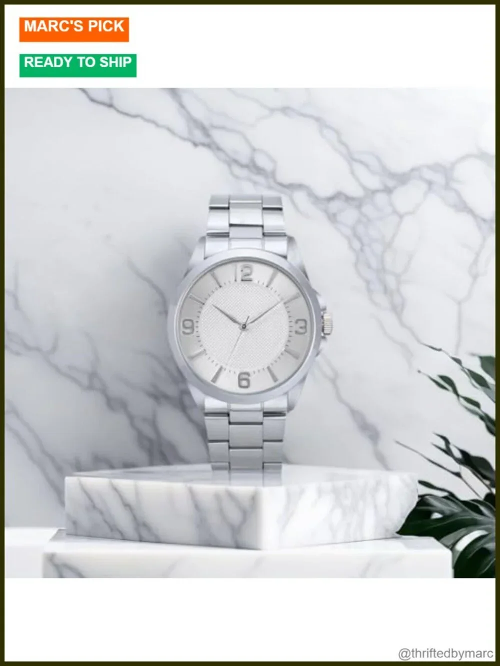 Men's Classic Watch 41mm Dial Analog Display Arabic Numerals Water Resistant